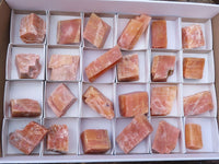 Natural New Sunset Orange Calcite Specimens  x 24 From Spitzkoppe, Namibia - Toprock Gemstones and Minerals 