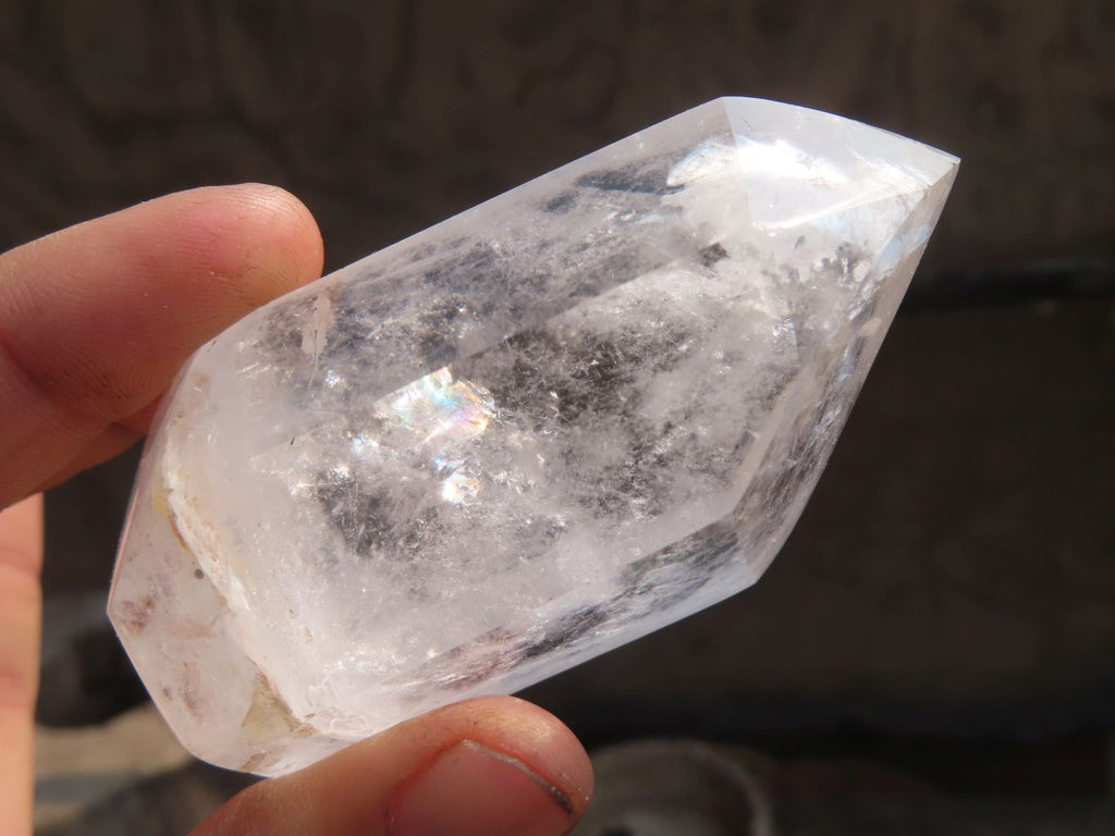 Polished Clear Quartz Crystal Points  x 6 From Madagascar - Toprock Gemstones and Minerals 