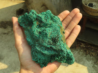 Natural Chatoyant Silky Malachite Specimens  x 3 From Kasompe, Congo - Toprock Gemstones and Minerals 