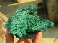 Natural Chatoyant Silky Malachite Specimens  x 3 From Kasompe, Congo - Toprock Gemstones and Minerals 