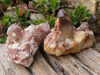 Natural Red Hematoid Quartz Clusters x 2 From Karoi, Zimbabwe - Toprock Gemstones and Minerals 
