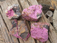 Natural Pink Salrose Cobaltion Dolomite Specimens  x 4 From Kakanda, Congo - Toprock Gemstones and Minerals 