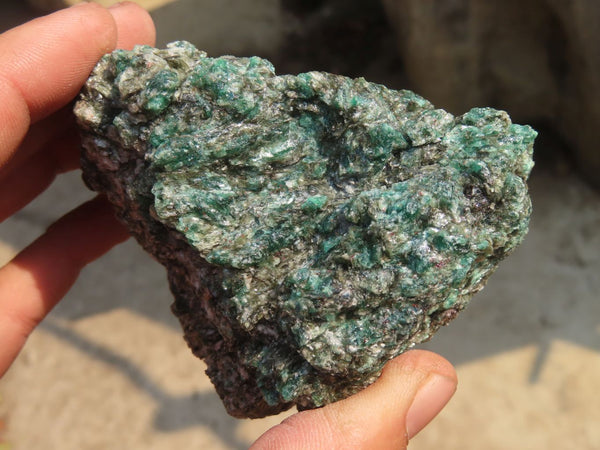 Natural Rare Emerald Mica In Matrix Cobbed Specimens x 6 From Mutoko, Zimbabwe - Toprock Gemstones and Minerals 