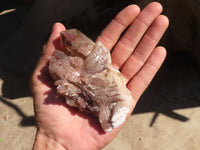 Natural Red Hematoid Phantom Quartz Specimens x 6 From Karoi, Zimbabwe - Toprock Gemstones and Minerals 