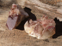 Natural Red Hematoid Phantom Quartz Specimens x 6 From Karoi, Zimbabwe - Toprock Gemstones and Minerals 