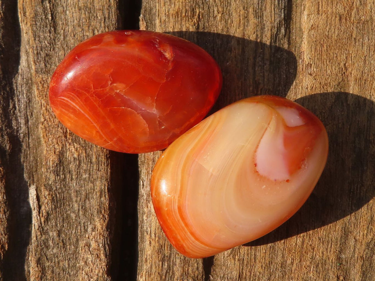 Polished  Carnelian Agate Tumble Stones  x 1 Kg Lot From Madagascar - Toprock Gemstones and Minerals 