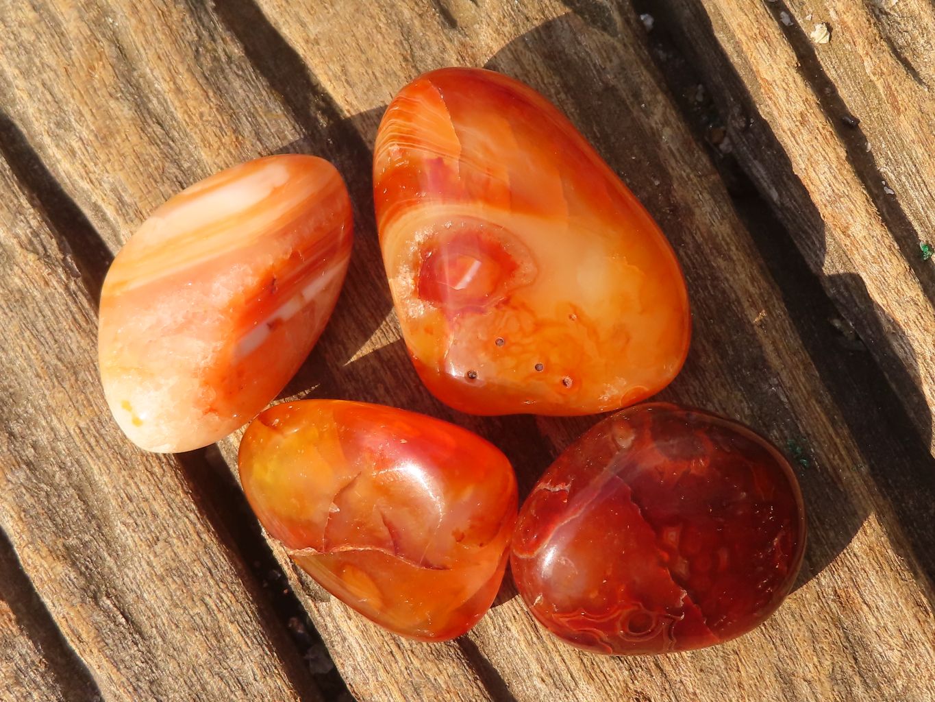 Polished  Carnelian Agate Tumble Stones  x 1 Kg Lot From Madagascar - Toprock Gemstones and Minerals 