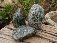 Polished Rare Emerald In Matrix Free Forms  x 3 From Sandawana, Zimbabwe - Toprock Gemstones and Minerals 