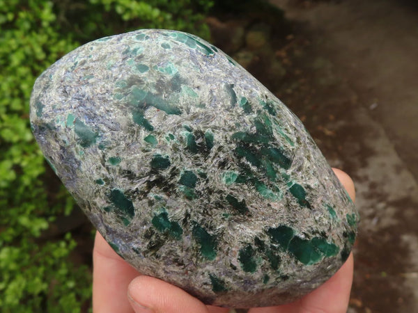 Polished Rare Emerald In Matrix Free Forms  x 3 From Sandawana, Zimbabwe - Toprock Gemstones and Minerals 