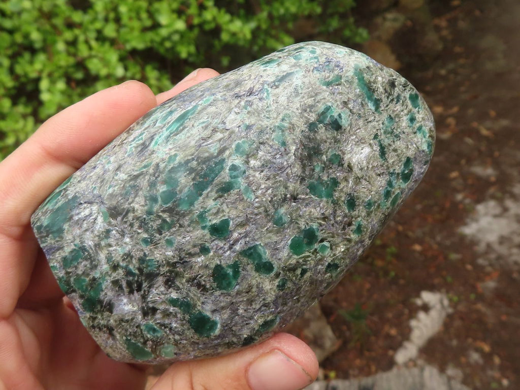 Polished Rare Emerald In Matrix Free Forms  x 3 From Sandawana, Zimbabwe - Toprock Gemstones and Minerals 