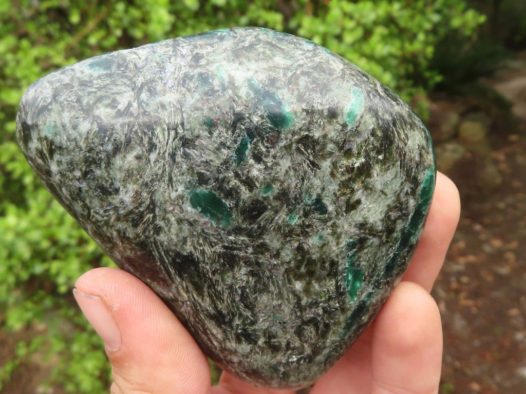 Polished Rare Emerald In Matrix Free Forms  x 3 From Sandawana, Zimbabwe - Toprock Gemstones and Minerals 