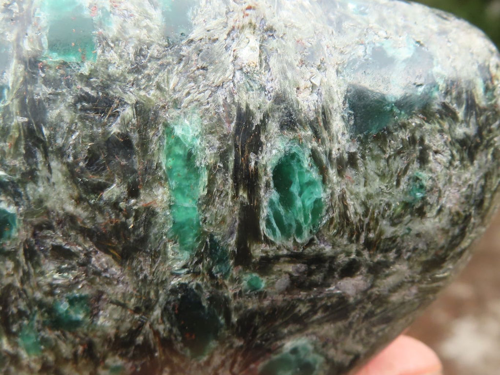 Polished Rare Emerald In Matrix Free Forms  x 3 From Sandawana, Zimbabwe - Toprock Gemstones and Minerals 