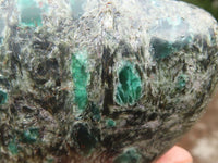 Polished Rare Emerald In Matrix Free Forms  x 3 From Sandawana, Zimbabwe - Toprock Gemstones and Minerals 