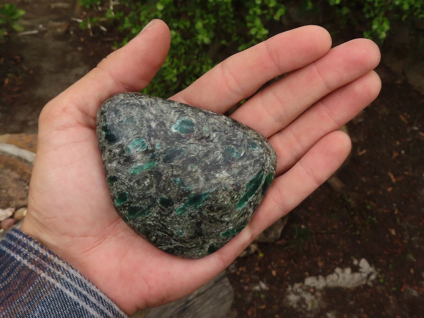 Polished Rare Emerald In Matrix Free Forms  x 3 From Sandawana, Zimbabwe - Toprock Gemstones and Minerals 
