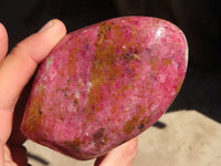 Polished Rare Red Rhodonite Standing Free Forms x 2 From Zimbabwe - Toprock Gemstones and Minerals 
