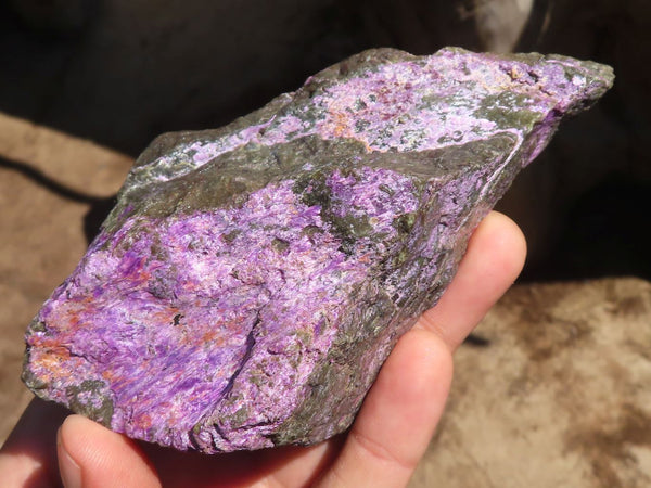 Natural Stichtite & Serpentine Rough Specimens  x 4 From Barberton, South Africa - Toprock Gemstones and Minerals 