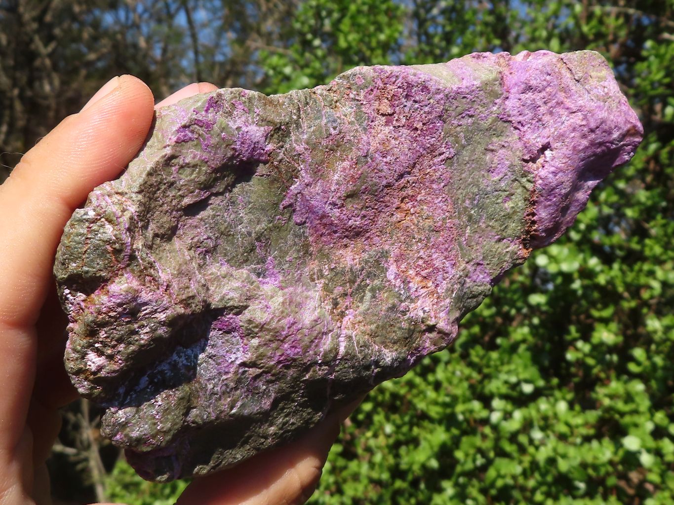 Natural Stichtite & Serpentine Rough Specimens  x 4 From Barberton, South Africa - Toprock Gemstones and Minerals 