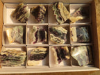 Polished Watermelon Fluorite Slices  x 12 From Namibia - Toprock Gemstones and Minerals 