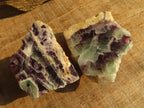 Polished Watermelon Fluorite Slices  x 12 From Namibia - Toprock Gemstones and Minerals 