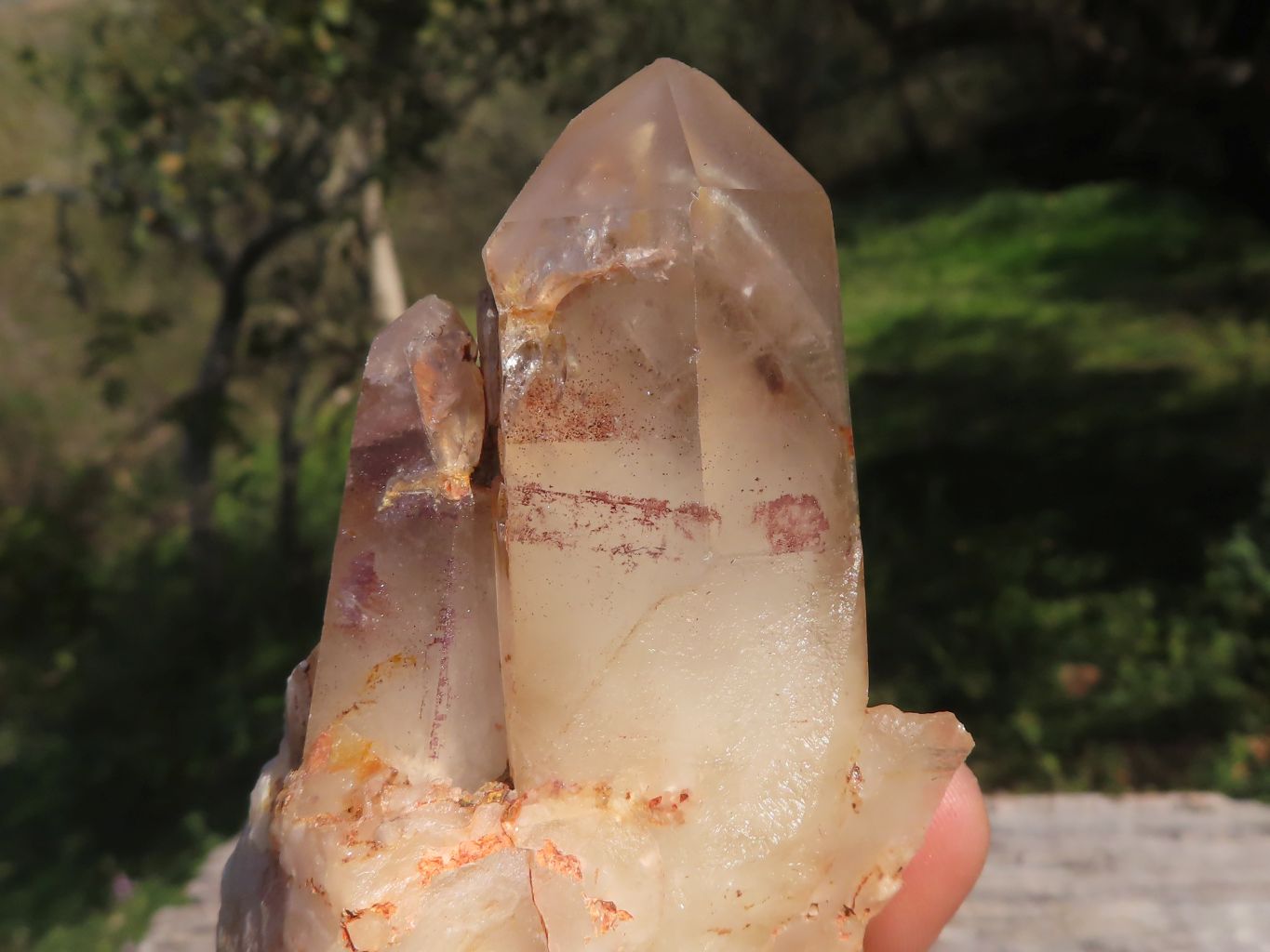 Natural Red Hematoid Phantom Quartz Clusters / Crystals  x 5 From Karoi, Zimbabwe - TopRock