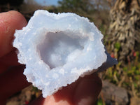 Natural Etched Blue Chalcedony Specimens  x 24 From Nsanje, Malawi - Toprock Gemstones and Minerals 
