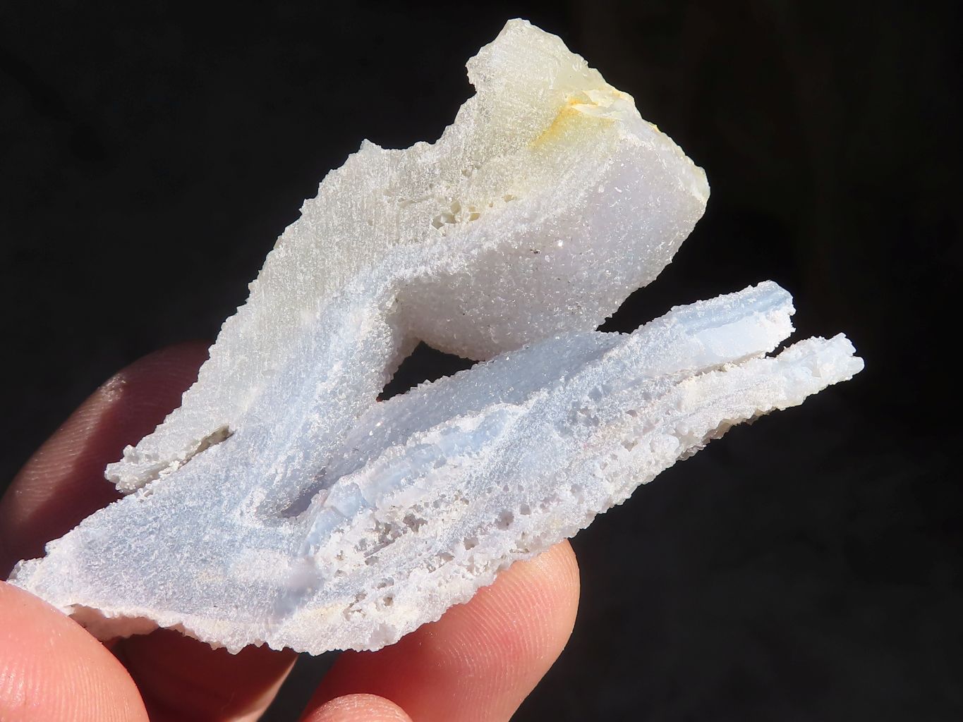 Natural Etched Blue Chalcedony Specimens  x 24 From Nsanje, Malawi - Toprock Gemstones and Minerals 