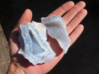 Natural Etched Blue Chalcedony Specimens  x 24 From Nsanje, Malawi - Toprock Gemstones and Minerals 
