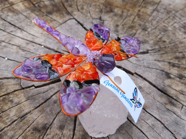 Polished  Large Gemstone Dragonfly - sold per piece -  From South Africa - TopRock