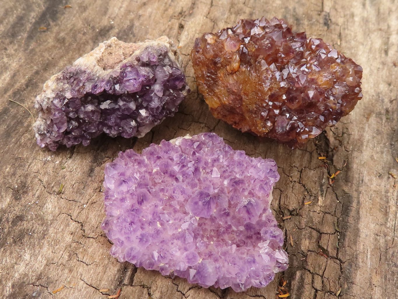 Natural Small Dark "Amethystos" Amethyst Clusters x 35 From Kwaggafontein, South Africa - TopRock