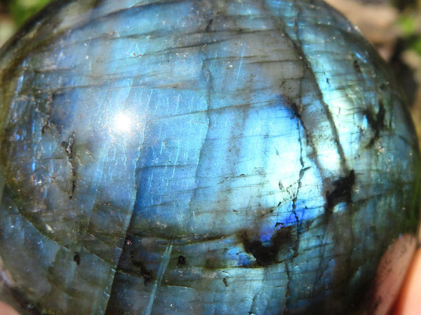 Polished Flashy Labradorite Spheres  x 3 From Tulear, Madagascar - Toprock Gemstones and Minerals 