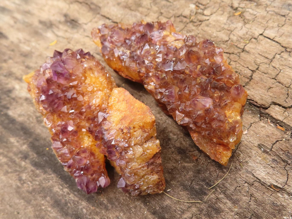 Natural Small Dark "Amethystos" Amethyst Clusters x 35 From Kwaggafontein, South Africa - TopRock