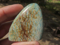 Polished Blue Amazonite Standing Free Forms  x 12 From Zimbabwe - TopRock