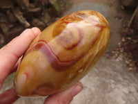 Polished Extra Large Polychrome Jasper Hearts  x 2 From Madagascar