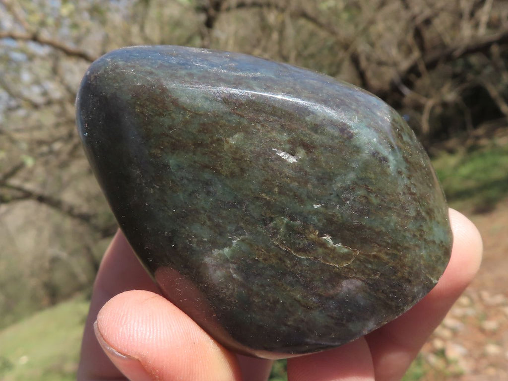Polished Fluorescent Ruby Corundum In Chrome Verdite Free Forms x 4 From Zimbabwe - TopRock