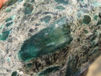 Polished Rare Emerald Mica In Matrix Standing Free Forms x 2 From Mutoko, Zimbabwe - Toprock Gemstones and Minerals 
