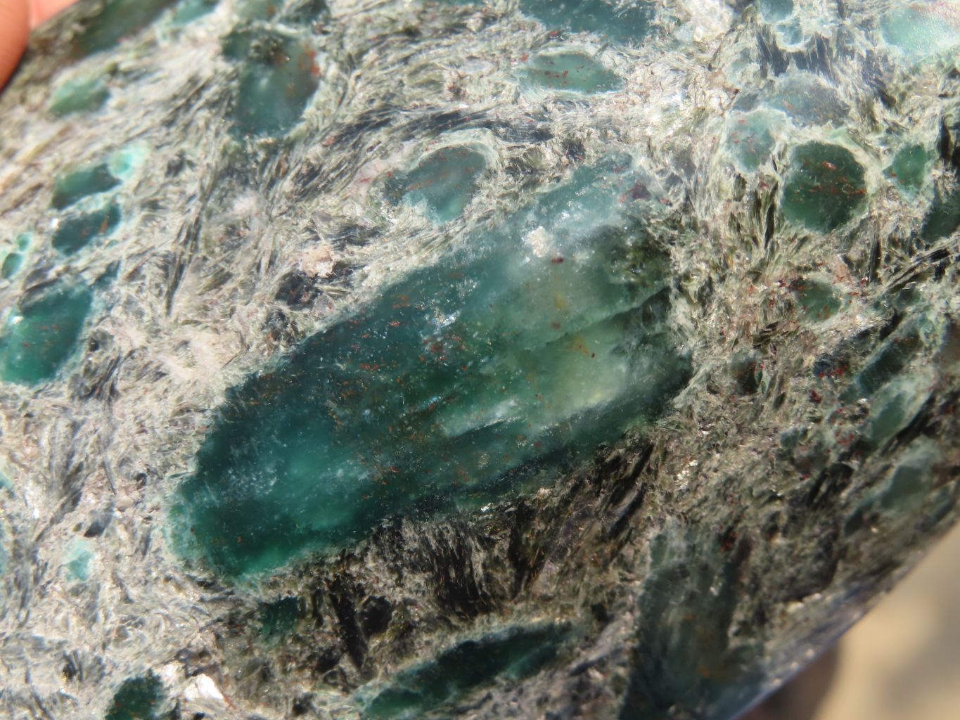 Polished Rare Emerald Mica In Matrix Standing Free Forms x 2 From Mutoko, Zimbabwe - Toprock Gemstones and Minerals 