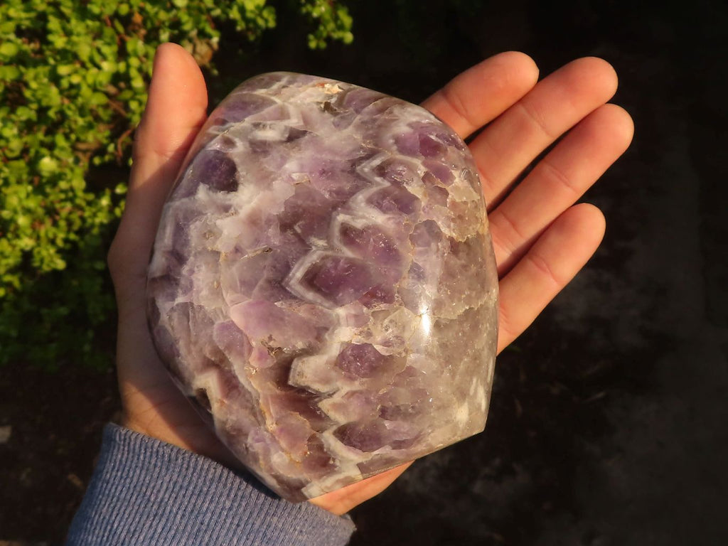 Polished  Large Dream Amethyst Standing Free Forms x 2 From Madagascar - Toprock Gemstones and Minerals 