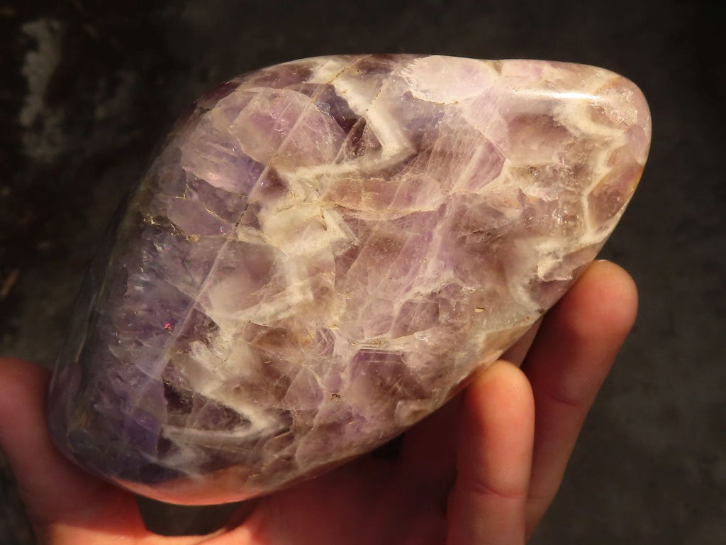 Polished  Large Dream Amethyst Standing Free Forms x 2 From Madagascar - Toprock Gemstones and Minerals 