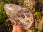 Polished  Large Dream Amethyst Standing Free Forms x 2 From Madagascar - Toprock Gemstones and Minerals 