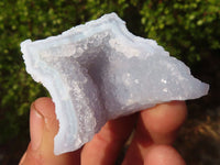 Natural Etched Blue Chalcedony Specimens  x 35 From Nsanje, Malawi - Toprock Gemstones and Minerals 