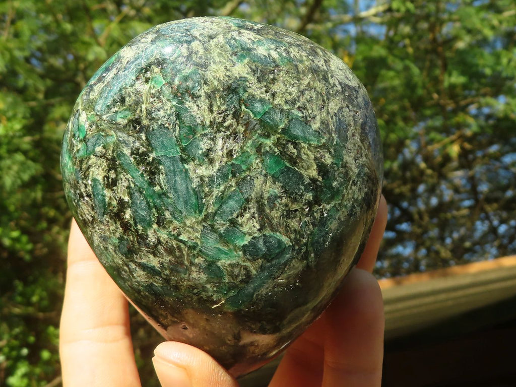 Polished Green Emerald In Matrix Standing Free Forms  x 2 From Sandawana, Zimbabwe - TopRock