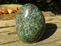 Polished Green Emerald In Matrix Standing Free Forms  x 2 From Sandawana, Zimbabwe - TopRock