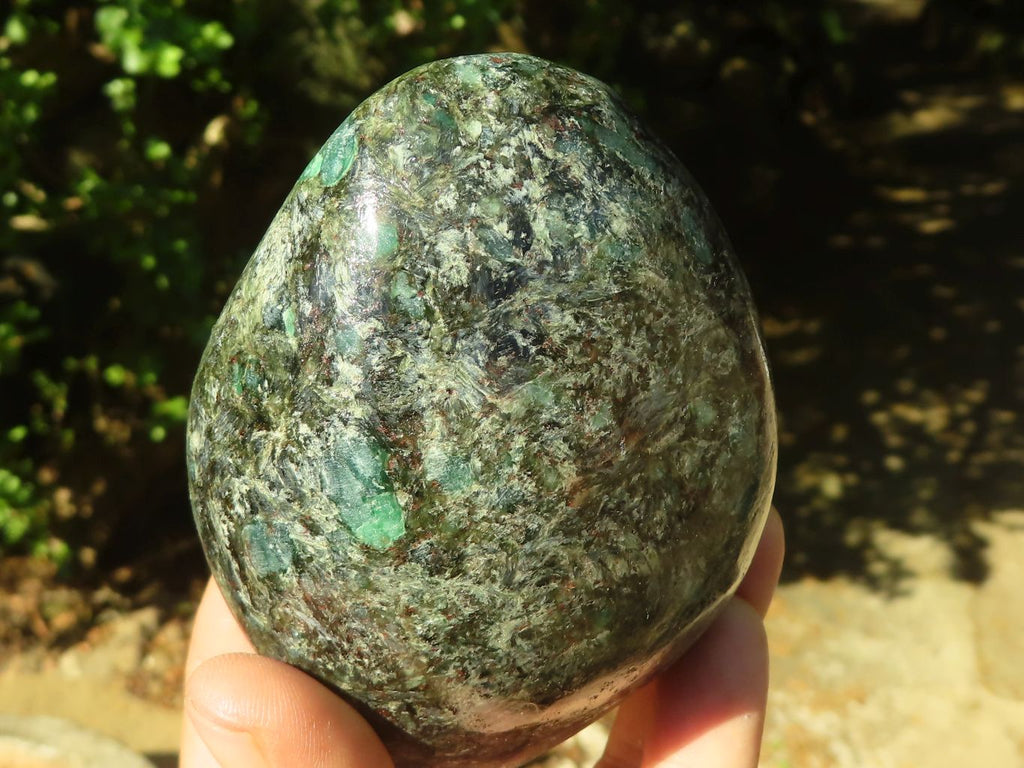 Polished Green Emerald In Matrix Standing Free Forms  x 2 From Sandawana, Zimbabwe - TopRock