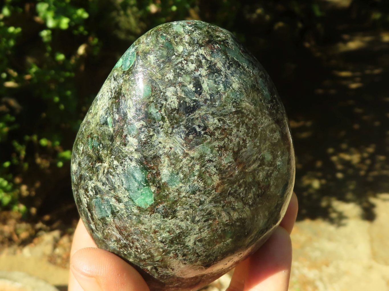 Polished Green Emerald In Matrix Standing Free Forms  x 2 From Sandawana, Zimbabwe - TopRock
