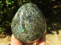 Polished Green Emerald In Matrix Standing Free Forms  x 2 From Sandawana, Zimbabwe - TopRock