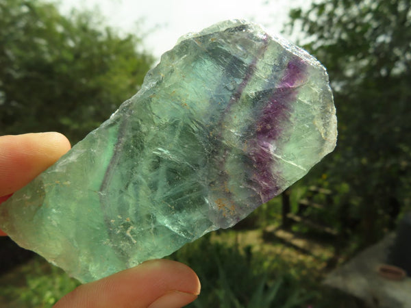 Natural Watermelon Fluorite Cobbed & Stone Sealed Selected Pieces x 12 From Uis, Namibia - TopRock