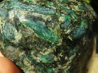 Polished Green Emerald In Matrix Standing Free Forms  x 2 From Sandawana, Zimbabwe - TopRock
