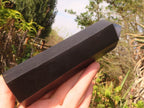 Polished Black Basalt Points  x 3 From Antsirabe, Madagascar - Toprock Gemstones and Minerals 