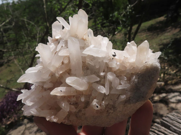 Natural Mixed Quartz Clusters With Long Acicular Crystals  x 4 From Mandrosonoro, Madagascar - TopRock