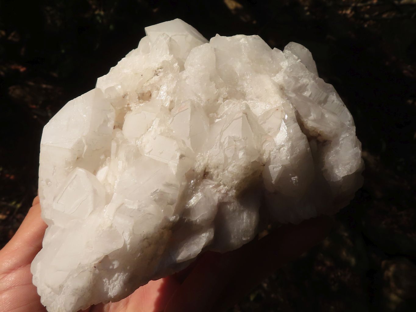 Natural Floater Candle Quartz Clusters  x 2 From Madagascar - Toprock Gemstones and Minerals 
